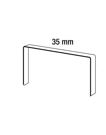 Agrafes carton 35 cuivrées de 15 mm - boîte de 2 500