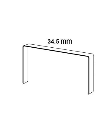 Agrafes carton 34.5 cuivrées de 15 mm - boîte de 2 400