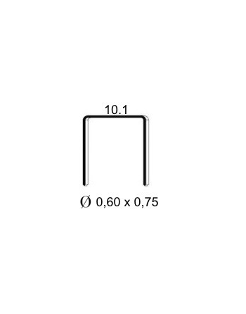 Agrafes VF galva de 4 mm - boîte de 20 000