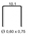 Agrafes VF galva de 4 mm - boîte de 20 000