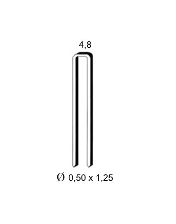 Agrafes TK galva de 6 mm - boîte de 20 000