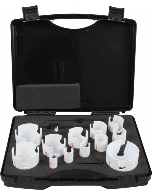 Coffret de scies trépans carbure MULTI 17 pièces