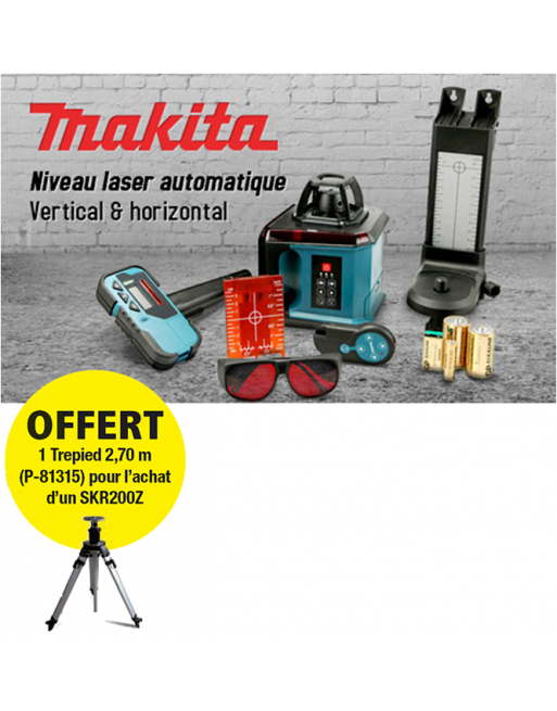 Niveau laser rotatif auto. vert./horiz. 200 m - SK200Z - MAKITA