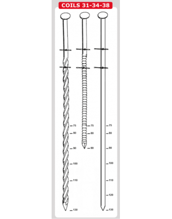 Cloueur pneumatique pour pointes en rouleaux - C 38/130 P1 - ALSAFIX