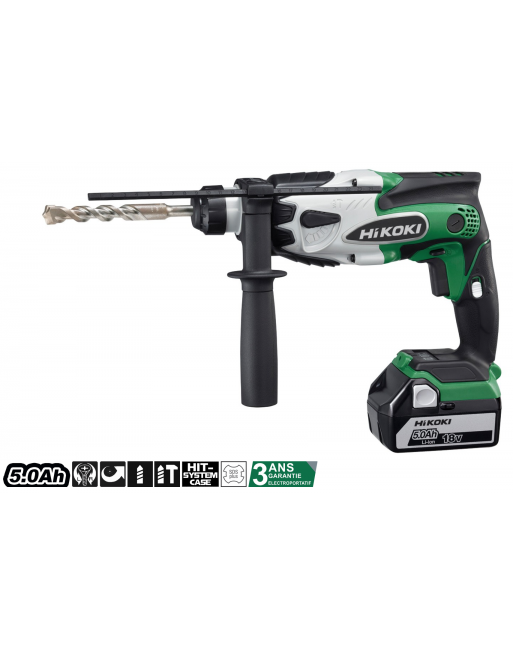 PERFORATEUR SDS + 18 V 5 AH -  DH 18 DSL - HITACHI