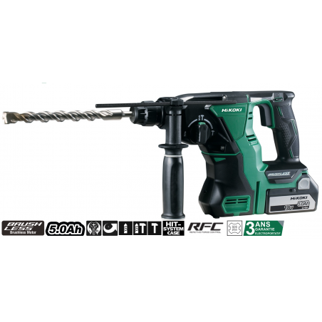 Perforateur burineur 18V 5 Ah - DH18DBL5A - HITACHI