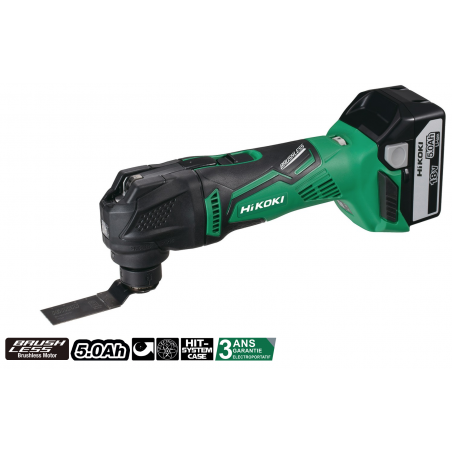 Multi-Tool - Découpeur / ponceur 18 V 5.0 Ah Li-ion - CV 18dbl 5A - HITACHI