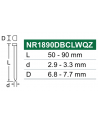 Cloueur Charpentier 90 mm 18 V - 5.0 Ah Li-ion - NR1890DBCLWQZ - HITACHI