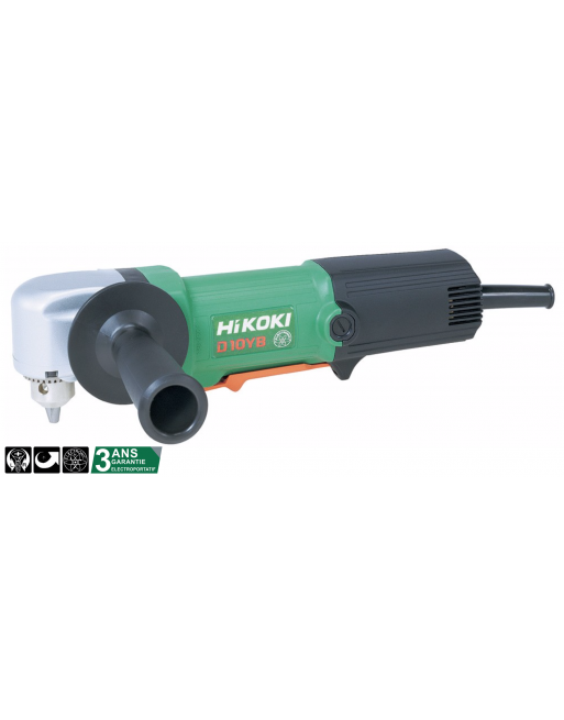 Perceuse d’angle mandrin 10 mm 500 W - D 10YB - HITACHI