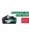 Batterie BSL36A18 Multi Volt (Compatible 36 V et 18 V)