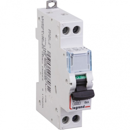 Disjoncteur DNX³ 4500 - 4,5 kA courbe D - 20 A - 1 module - Connexion vis / vis - Legrand LEGRAND