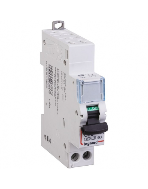 Disjoncteur DX³ 4500- 6 kA courbe C - 10 A - 1 module - Connexion auto / vis - Legrand LEGRAND