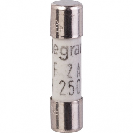 Cartouche cylindrique miniature - 2 A - 20 mm - Legrand LEGRAND