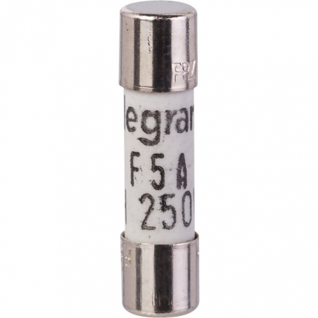 Cartouche cylindrique miniature - 5 A - 20 mm - Legrand LEGRAND