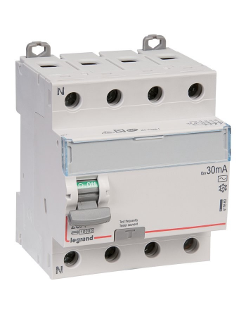 Interrupteur tétrapolaire DX³ ID - Type AC - 25 A - 4 modules - Connexio vis / vis - Arrivée haut / départ bas - Legrand LEGRAND