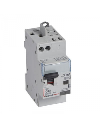 Disjoncteur différentiel DX³ 4500 - 6 kA courbe C - 40 A - Sensibilité 30 mA - 2 modules - Legrand LEGRAND