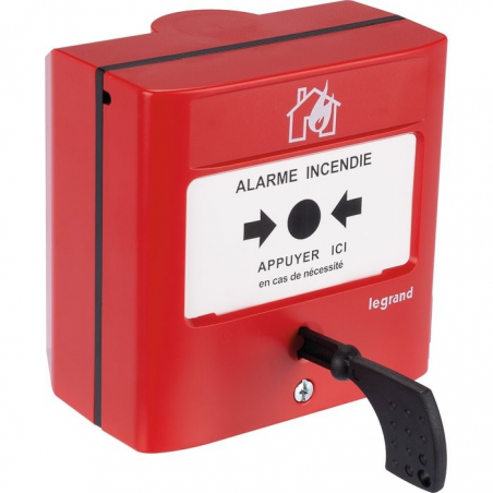 Déclencheur manuel pour équipement d'alarme incendie - Legrand LEGRAND