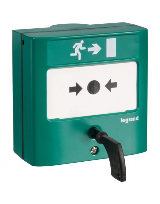 Déclencheur manuel standard pour issues de secours - Legrand - A membrane déformable LEGRAND