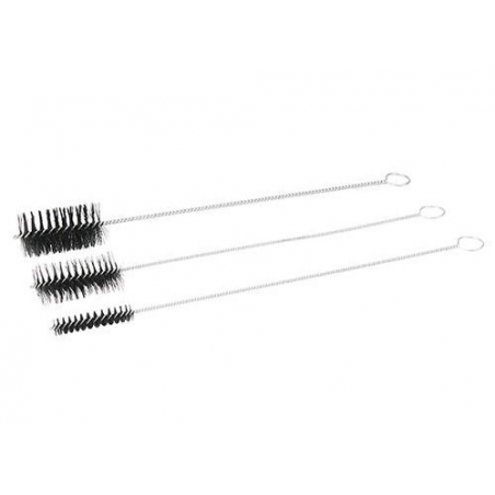 Ensemble de 3 brosses à chaudière et tuyaux